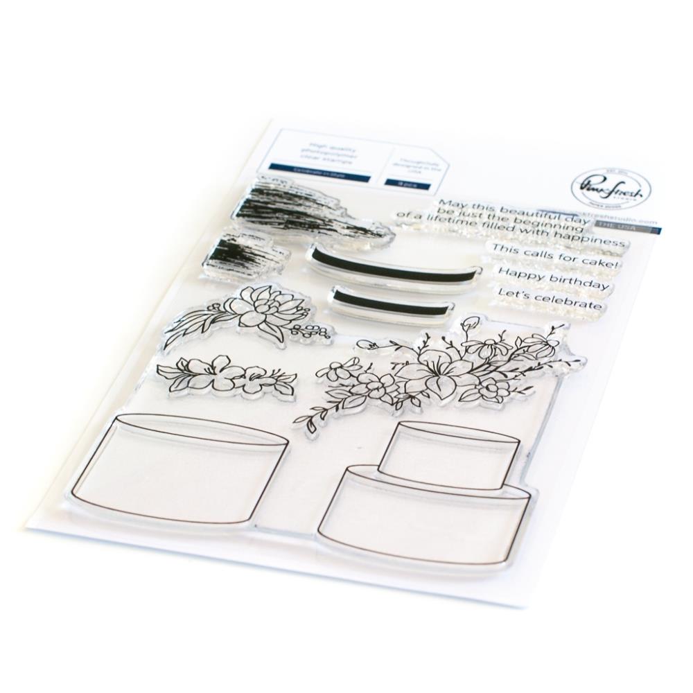 Pinkfresh Studio Clear Stamp Set - Celebrate In Style