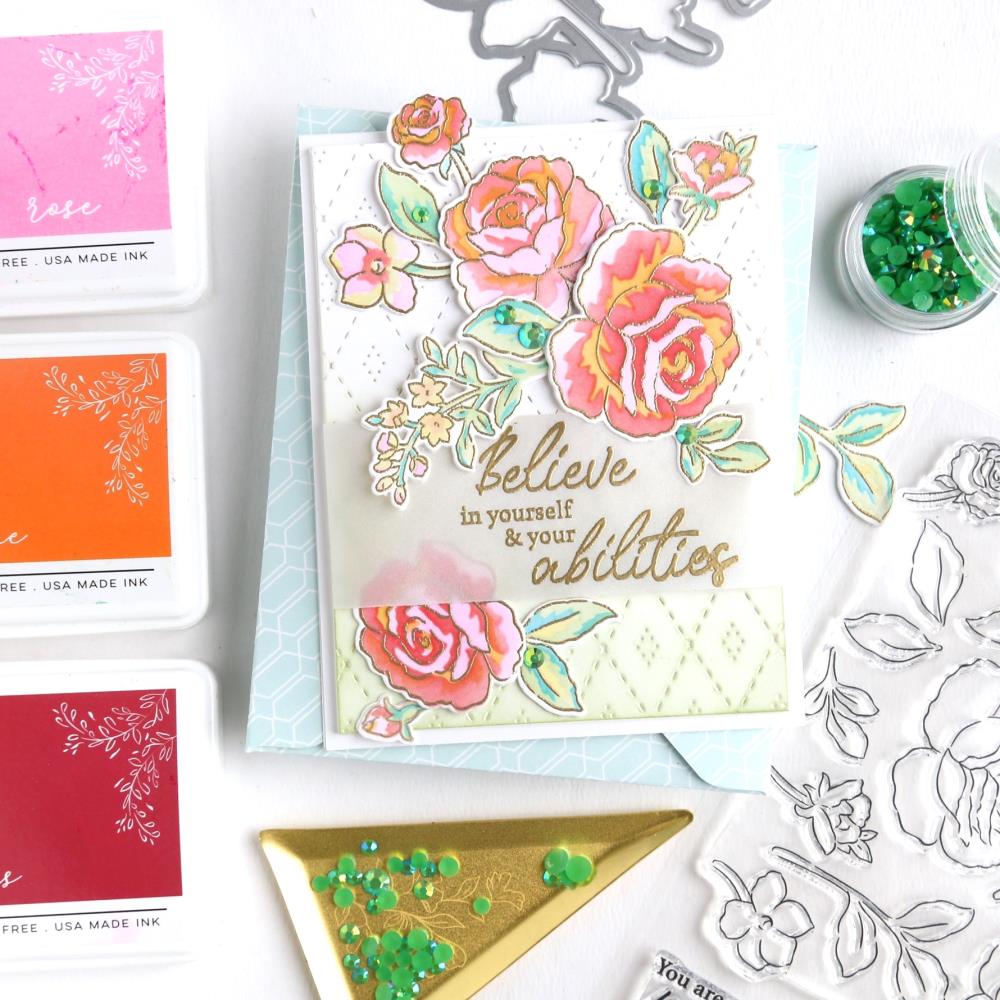 Pinkfresh Studio Clear Stamp Set - Grant Yourself Grace