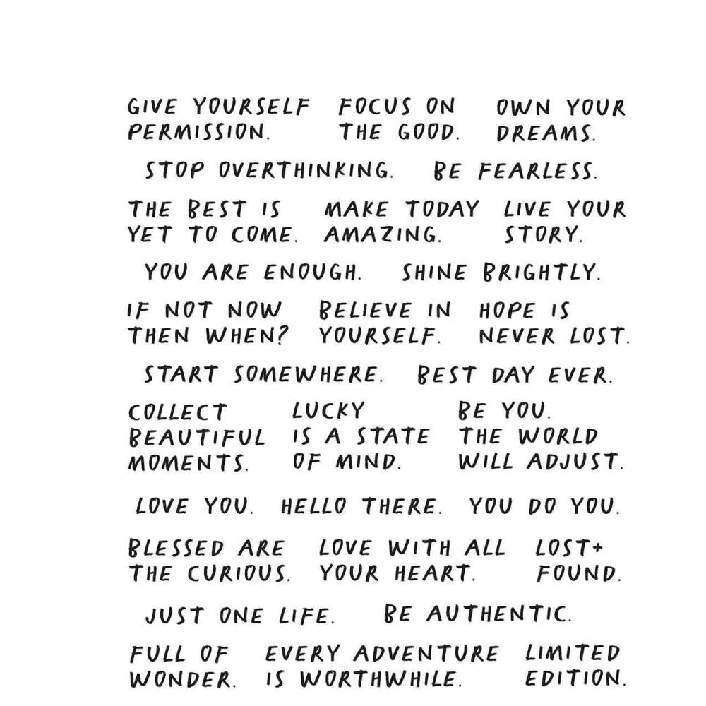 Tim Holtz Cling Rubber Stamp Set - Noteworthy