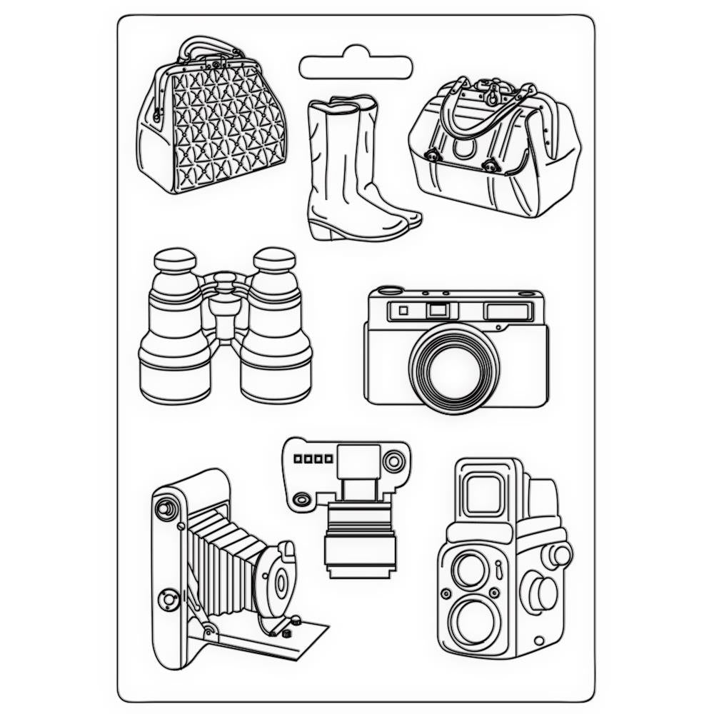 Stamperia Soft Maxi Mould - Our Way - Travel Accessories