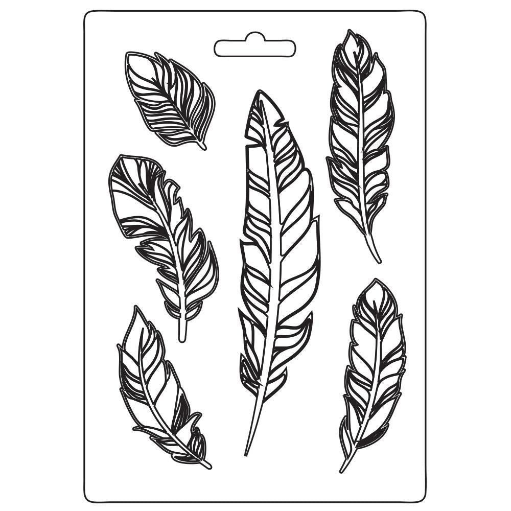 Stamperia Mould - Our Way - Feathers