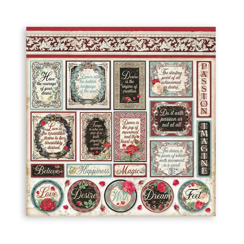 Stamperia Double-Sided Paper Pad - 6x6 - Desire