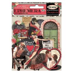 Stamperia Cardstock Ephemera Adhesive Paper Cut Outs - Desire