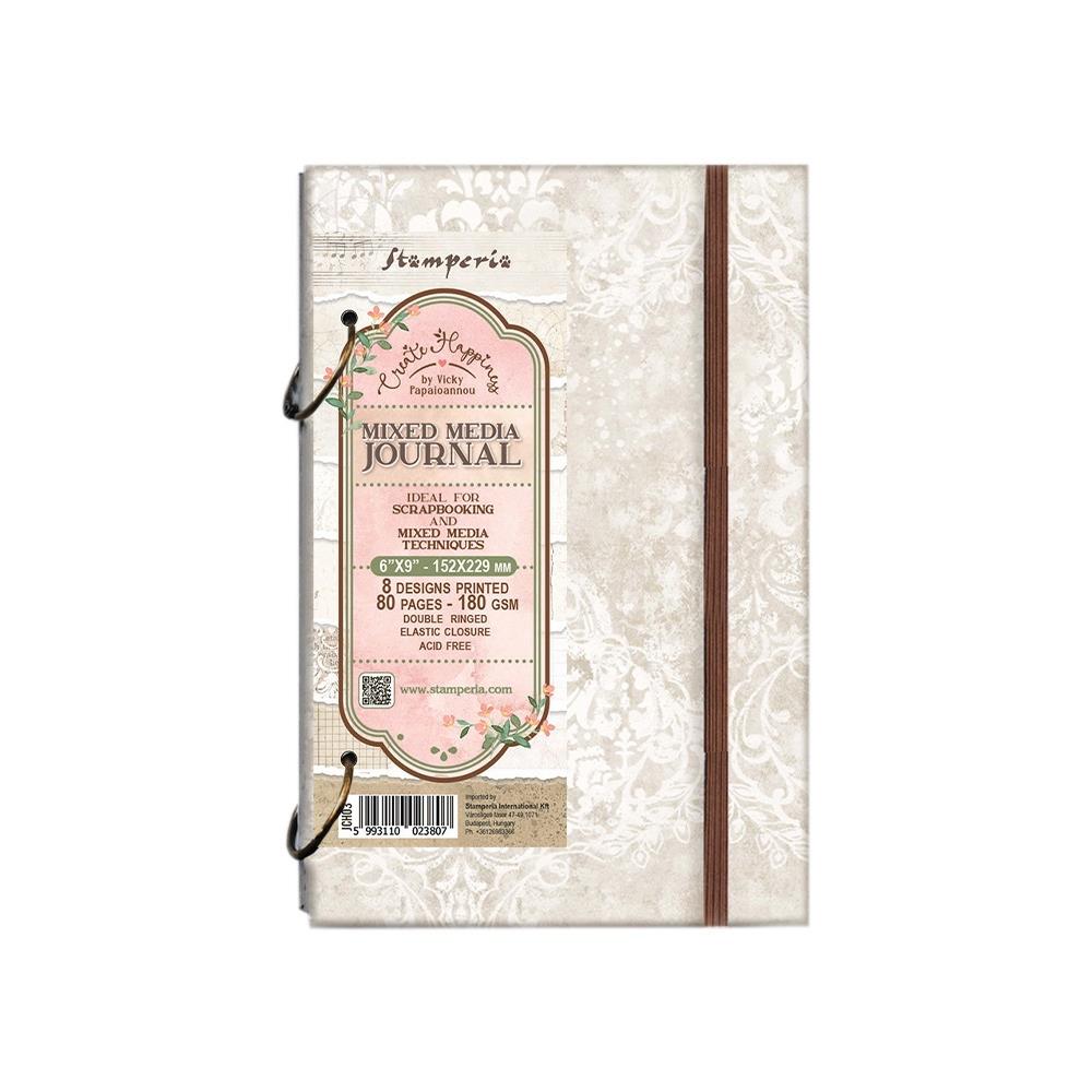 Stamperia - Create Happiness - Ring Mixed Media Journal 6X9