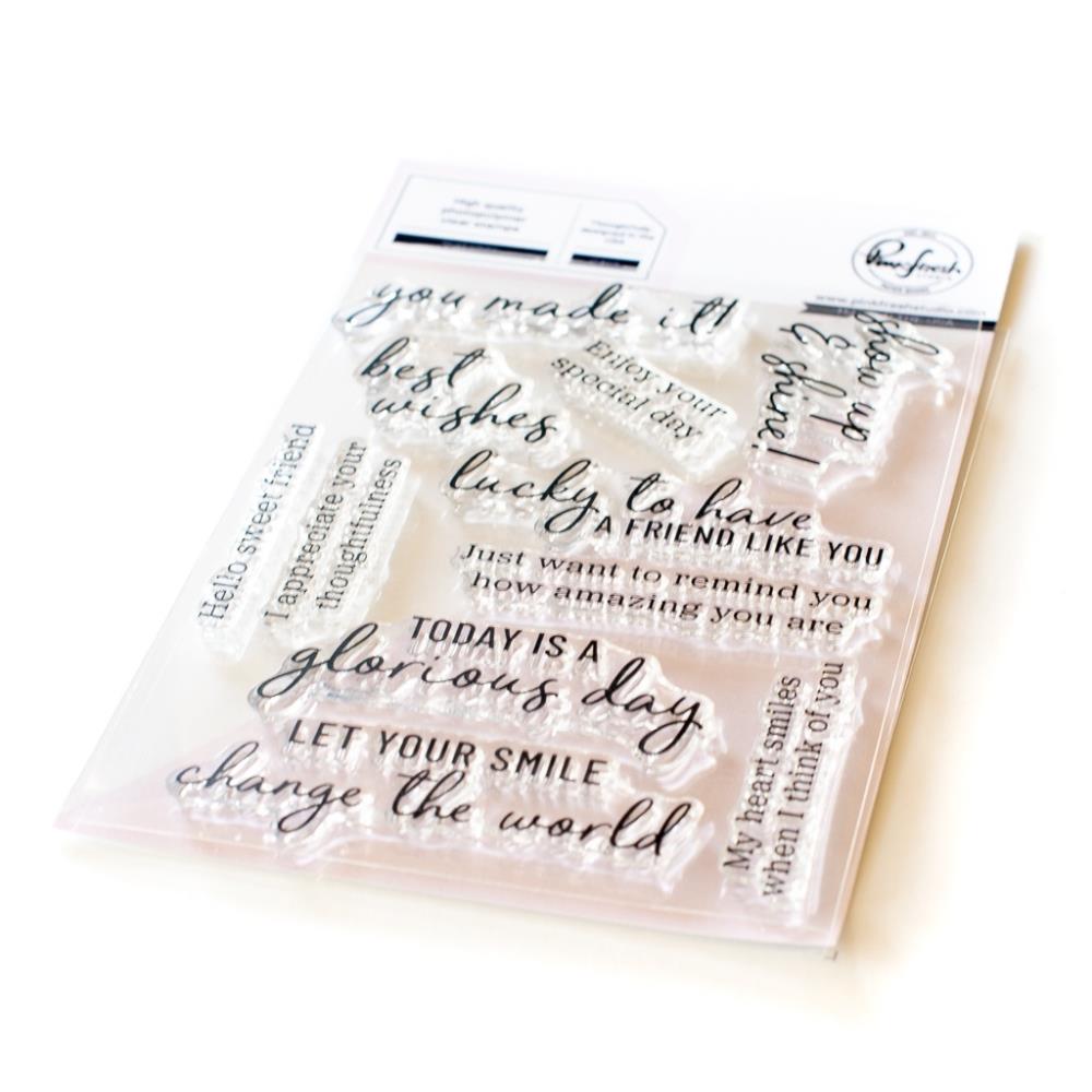 Pinkfresh Studio Clear Stamp Set - Heart Smiles