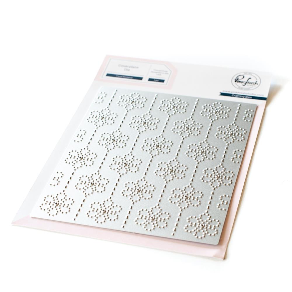 Pinkfresh Studio Die - Floral Backdrop Cover Plate