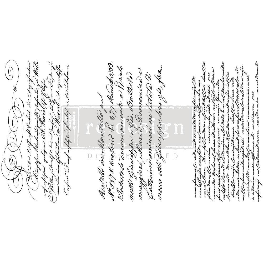 Prima Marketing Re-Design Decor Transfers - Secret Letter