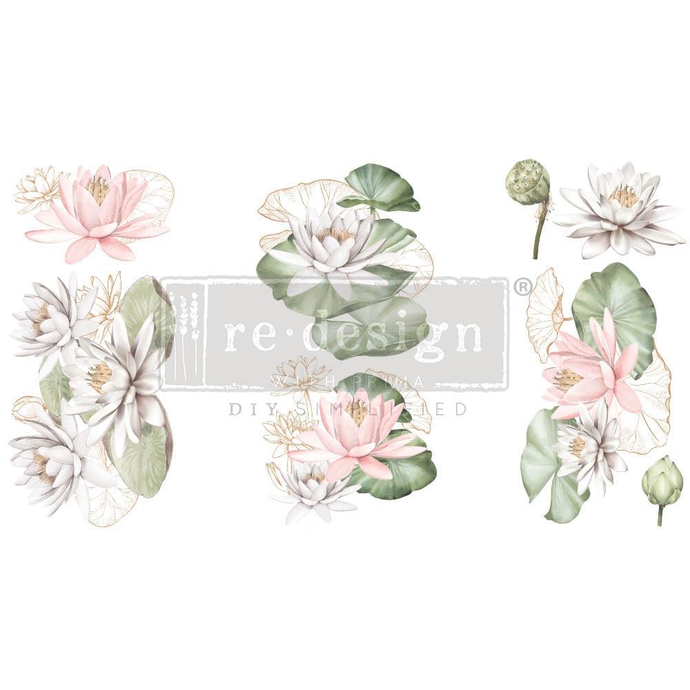 Prima Marketing Re-Design Decor Transfers - Water Lillies