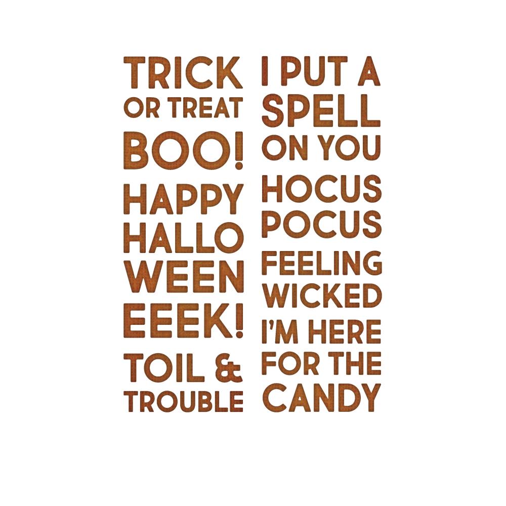 Sizzix Thinlits Dies By Tim Holtz - Bold Text Halloween