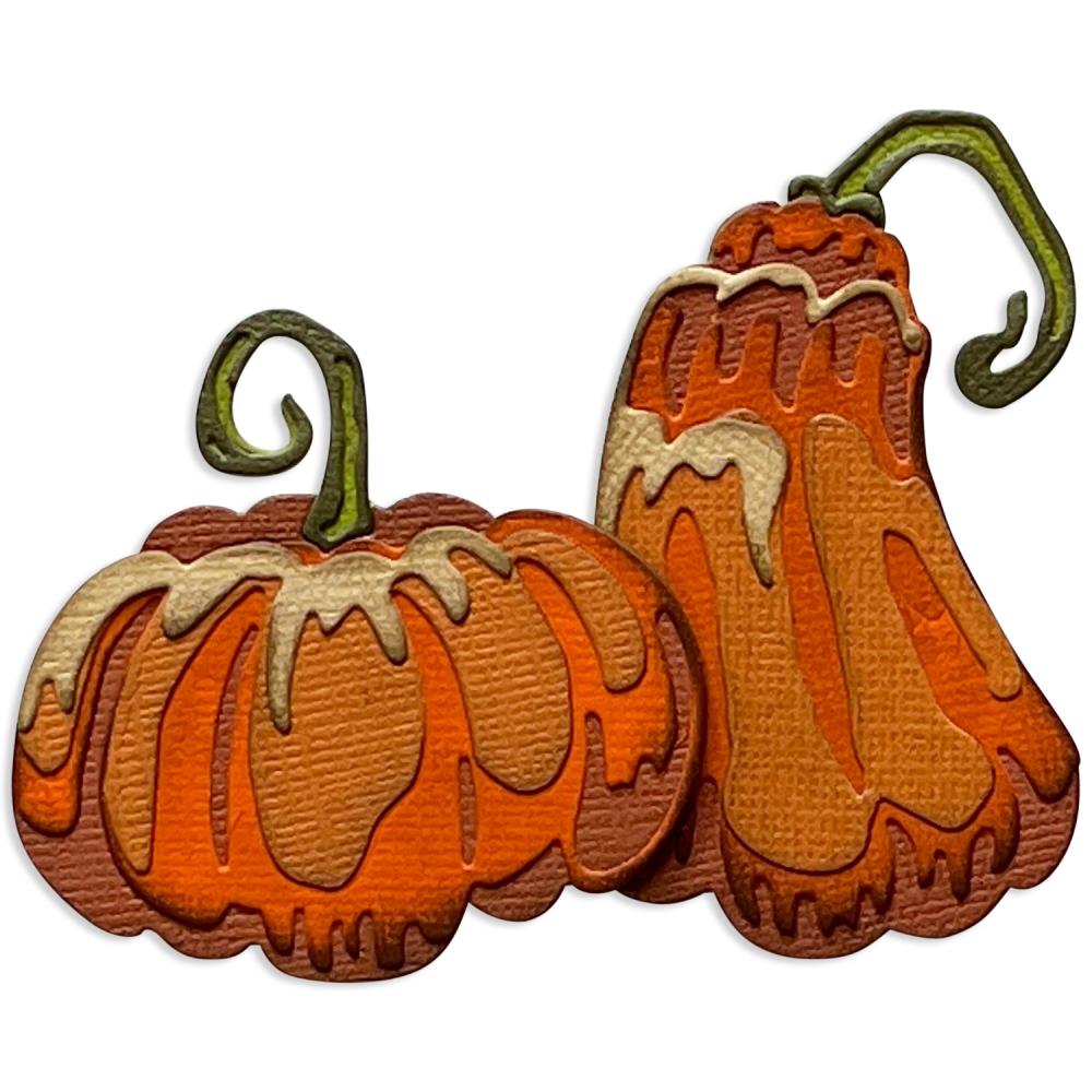 Sizzix Thinlits Dies By Tim Holtz - Pumpkin Duo Colorize