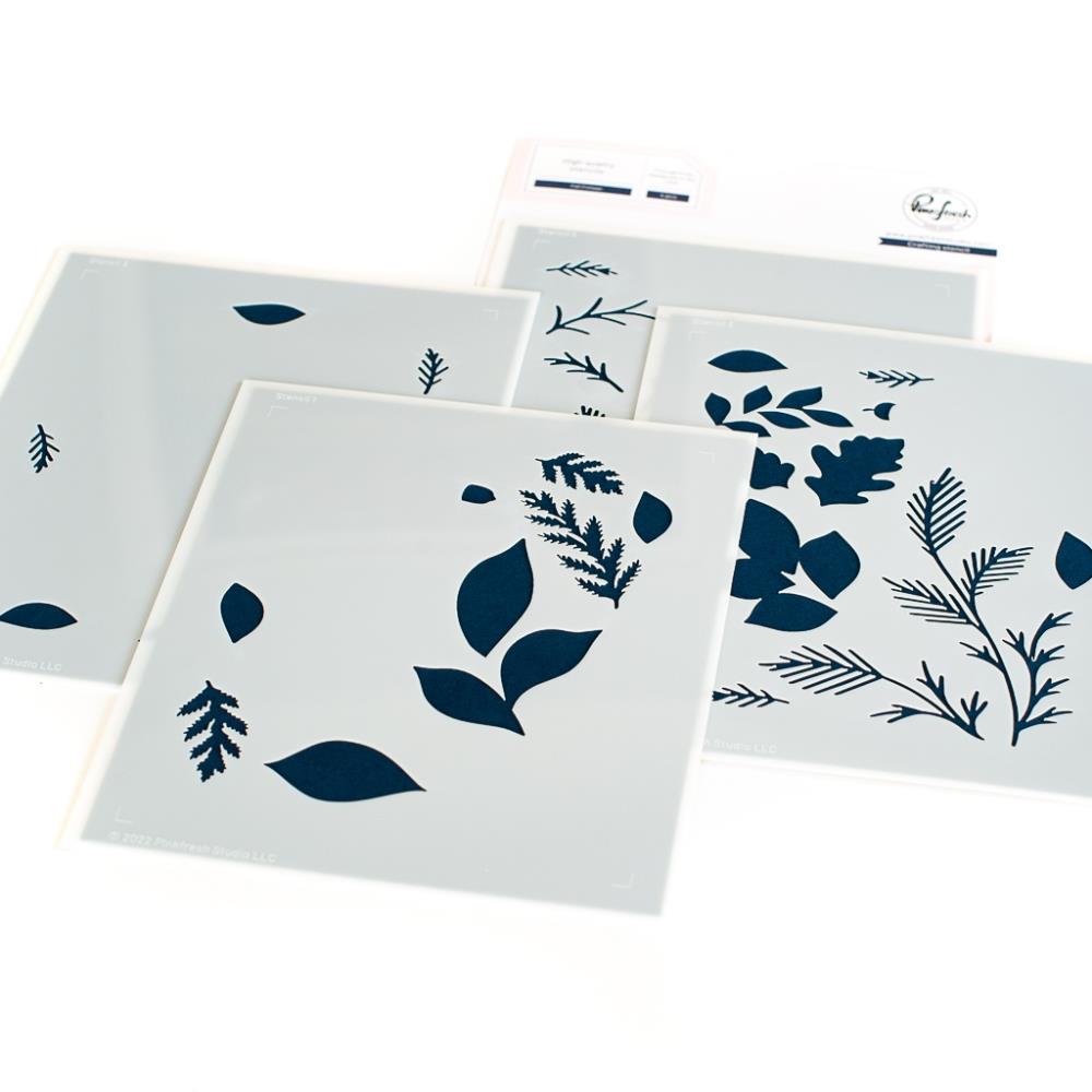 Pinkfresh Studio Stencil - Fall Foliage Layering