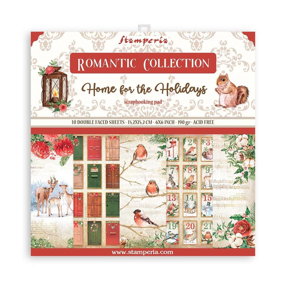 Stamperia Double-Sided Paper Pad - 6x6 - Home For The Holidays