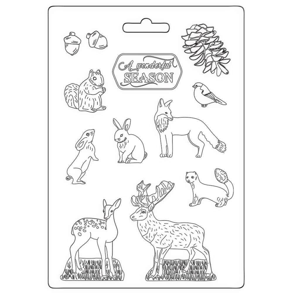 Stamperia Mould A4 - Wonderful Season