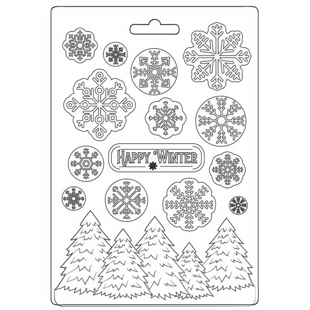 Stamperia Mould - Happy Winter