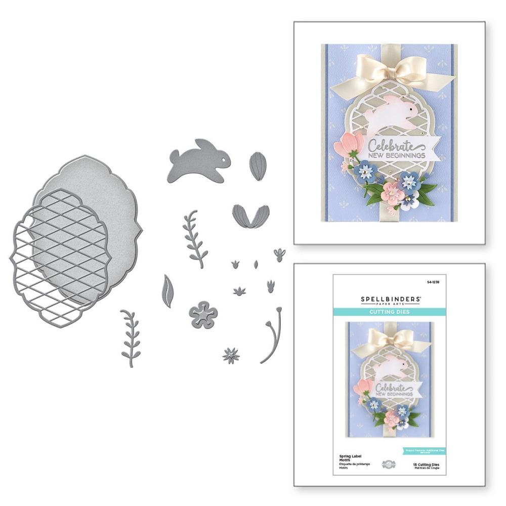 Spellbinders Etched Die - Spring Label Motifs