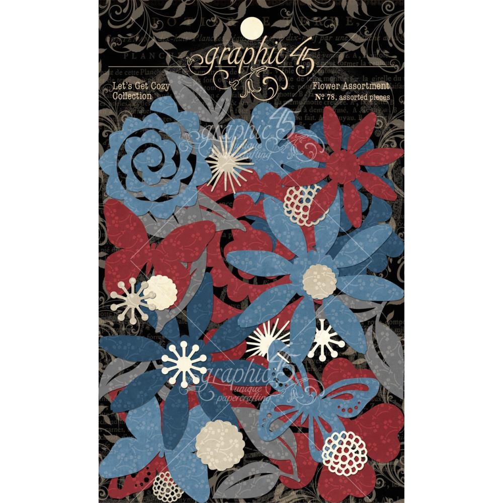 Graphic 45 Flower Assortment - Let's Get Cozy