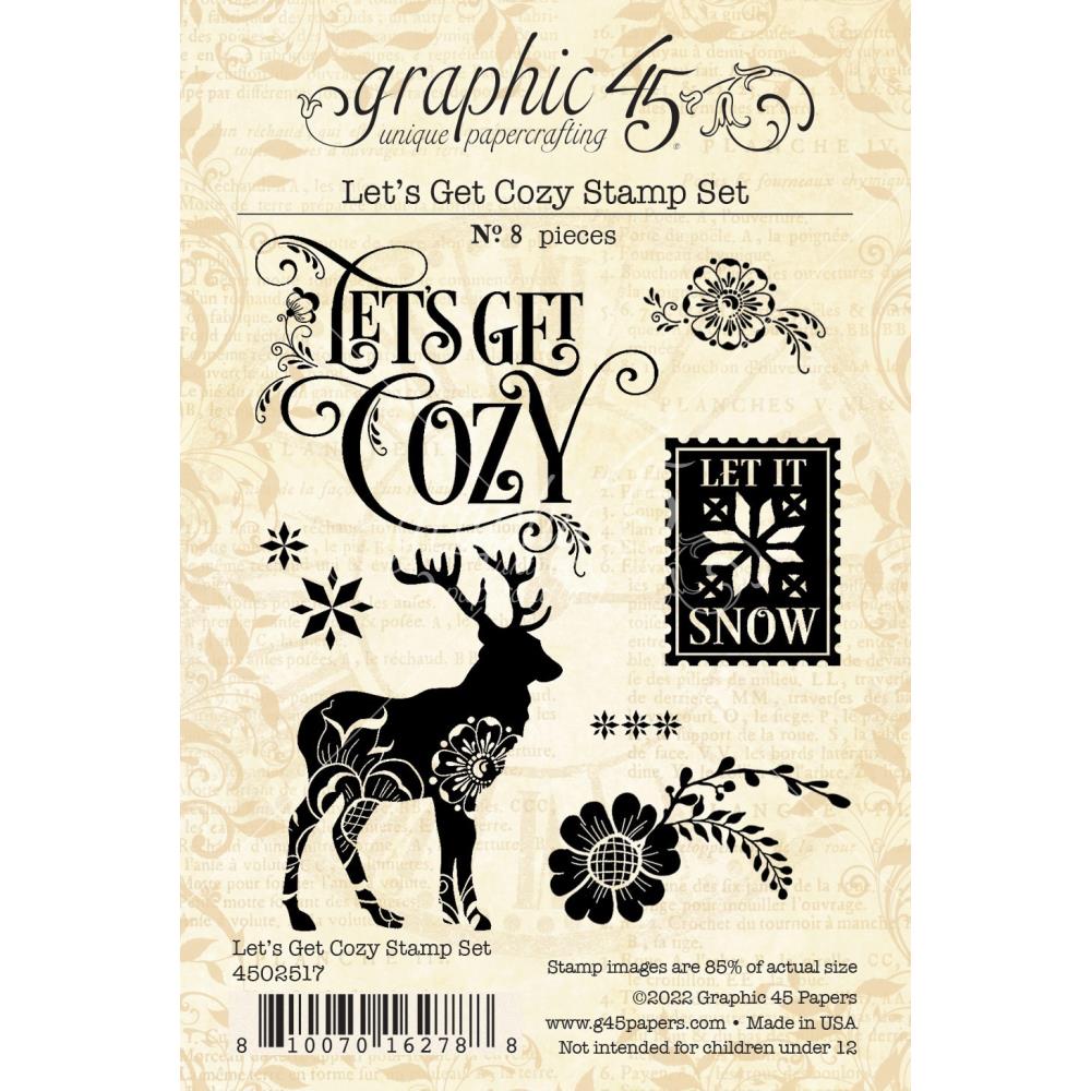 Graphic 45 Stamp Set - Let's Get Cozy