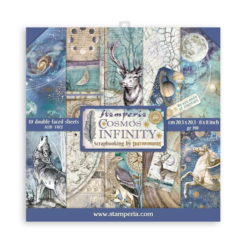 Stamperia Double-Sided Paper Pad 8x8 - Cosmos Infinity