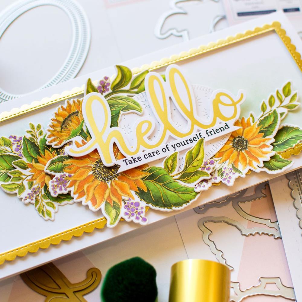 Pinkfresh Studio Hot Foil Plate - Hello