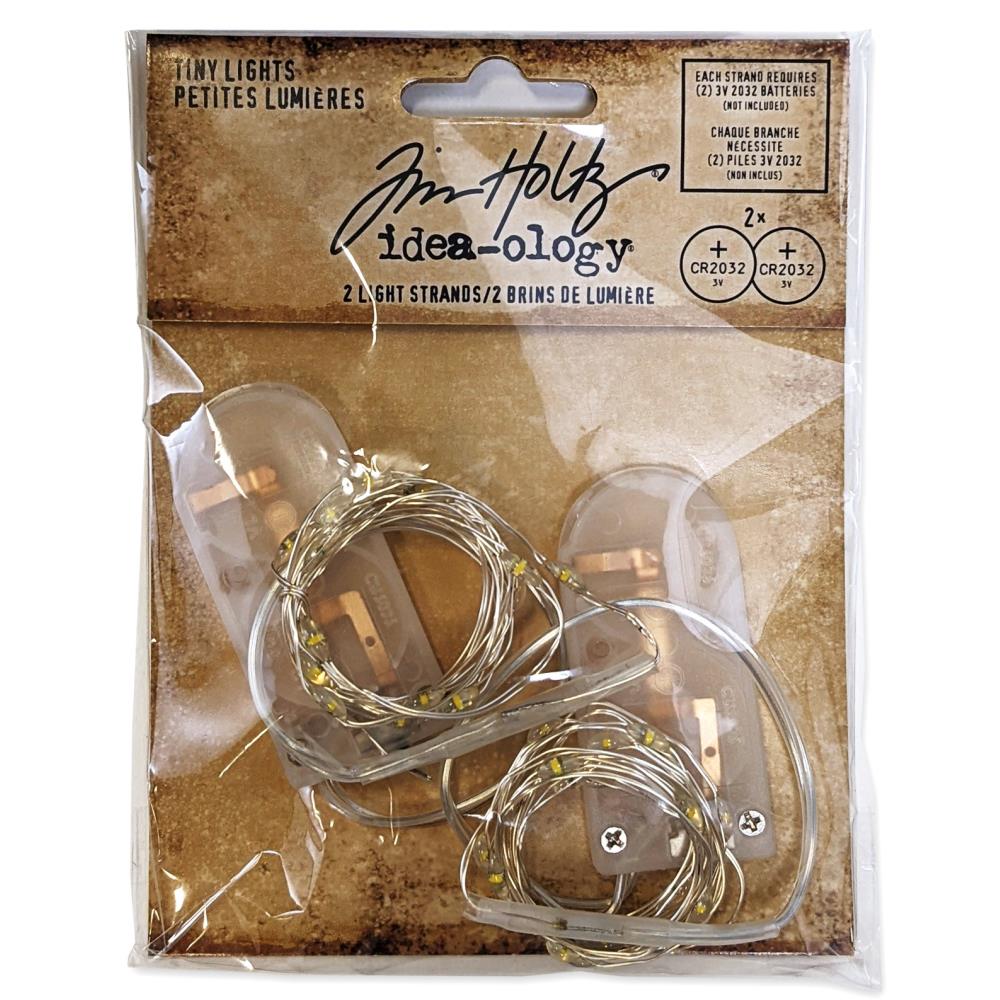Idea-Ology Battery Operated Wire Light Strands Tiny Lights- Clear (No Batteries) 2 pack