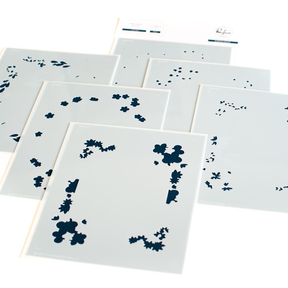 Pinkfresh Studio Stencils - In My Heart Layering