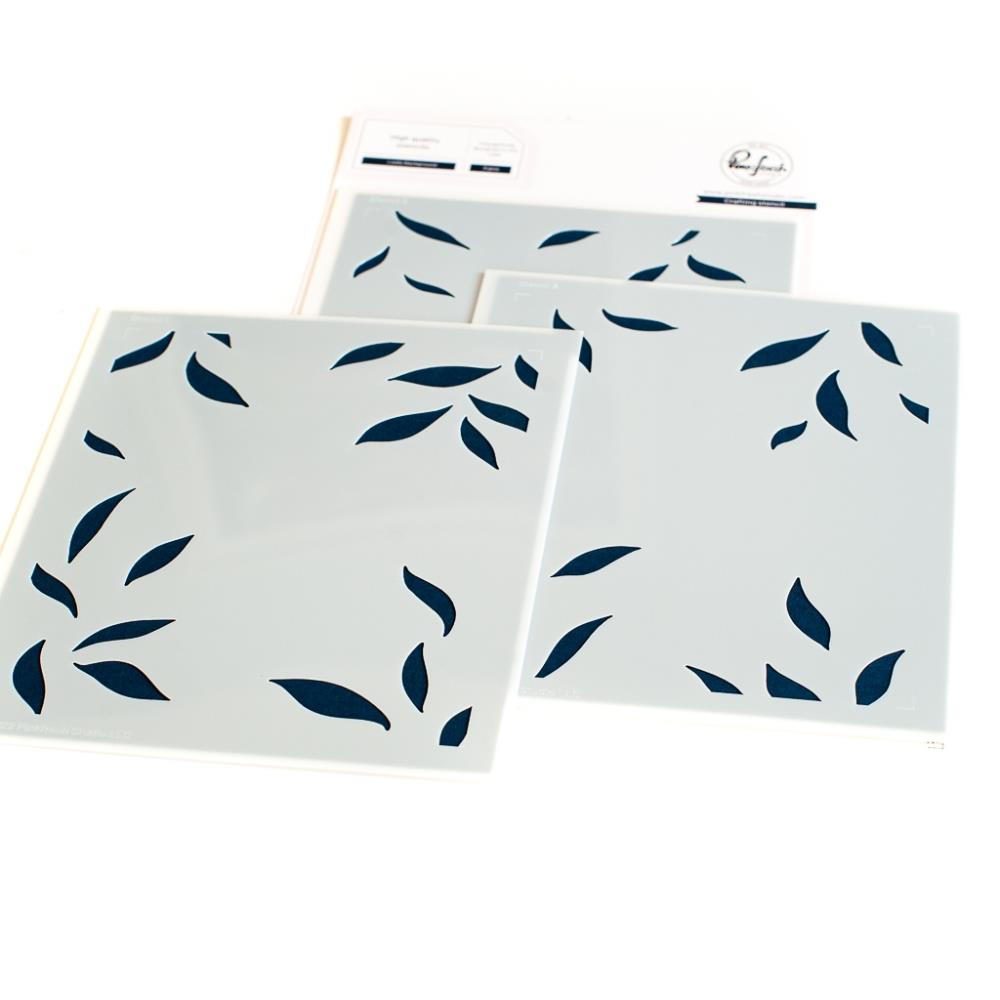 Pinkfresh Studio Stencils - Leafy Backgrounds Layering
