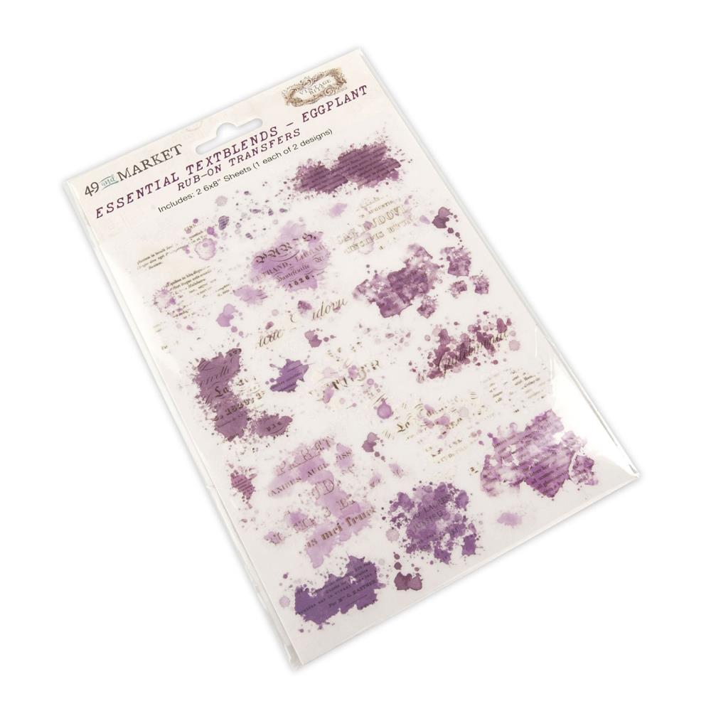 49 And Market Essential Rub-Ons Textbook Blends Eggplant