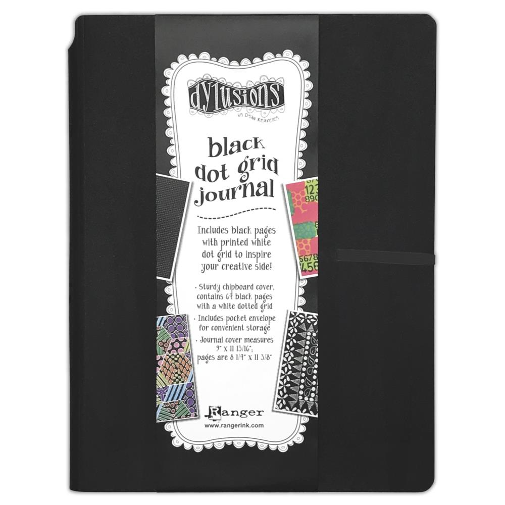 Dyan Reaveleys Dylusions Dot Grid Journal - Large Black