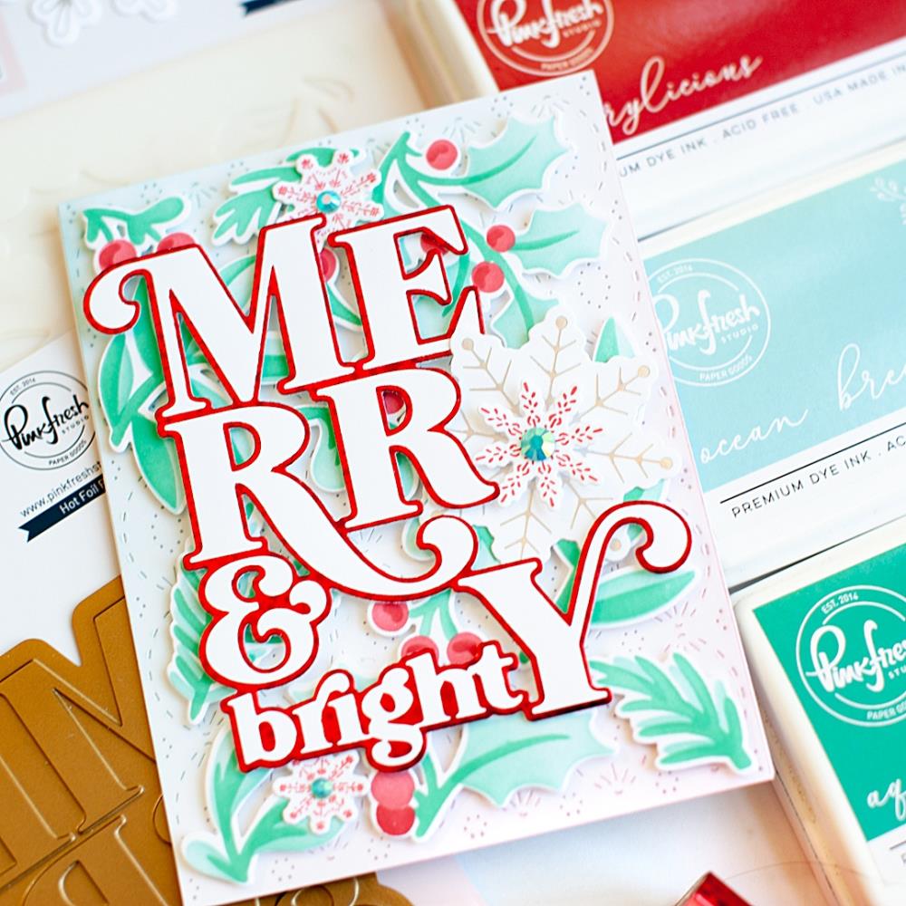 Pinkfresh Studio Die - Snowflakes Background