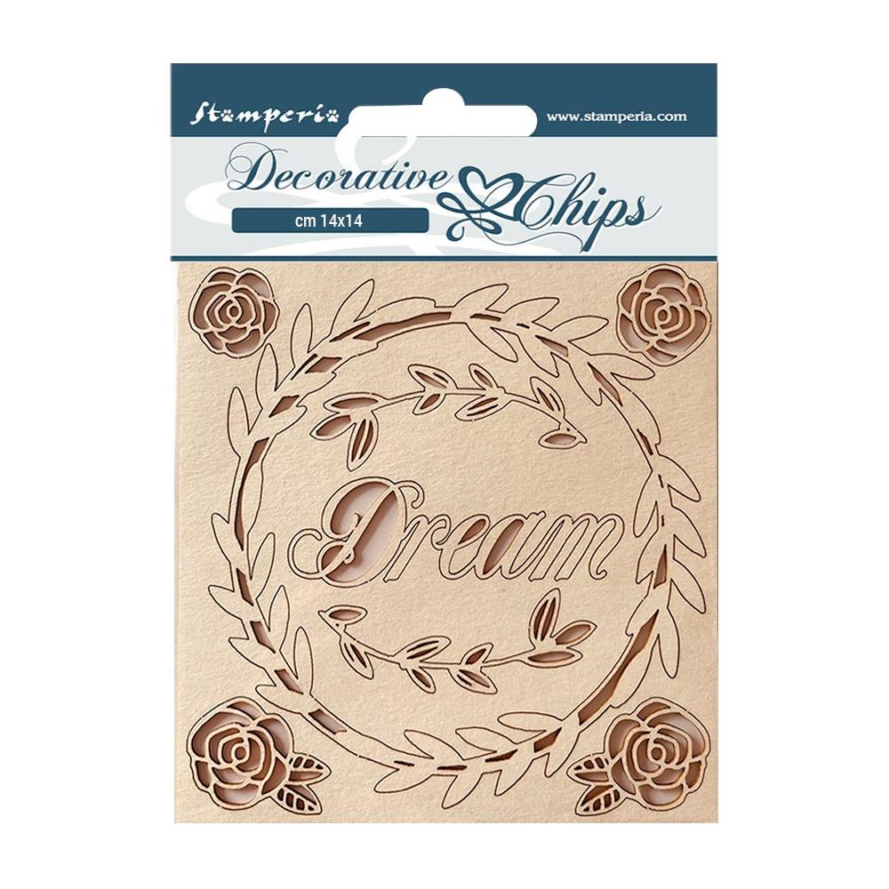 Stamperia Decorative Chips - Rose Parfum Dream