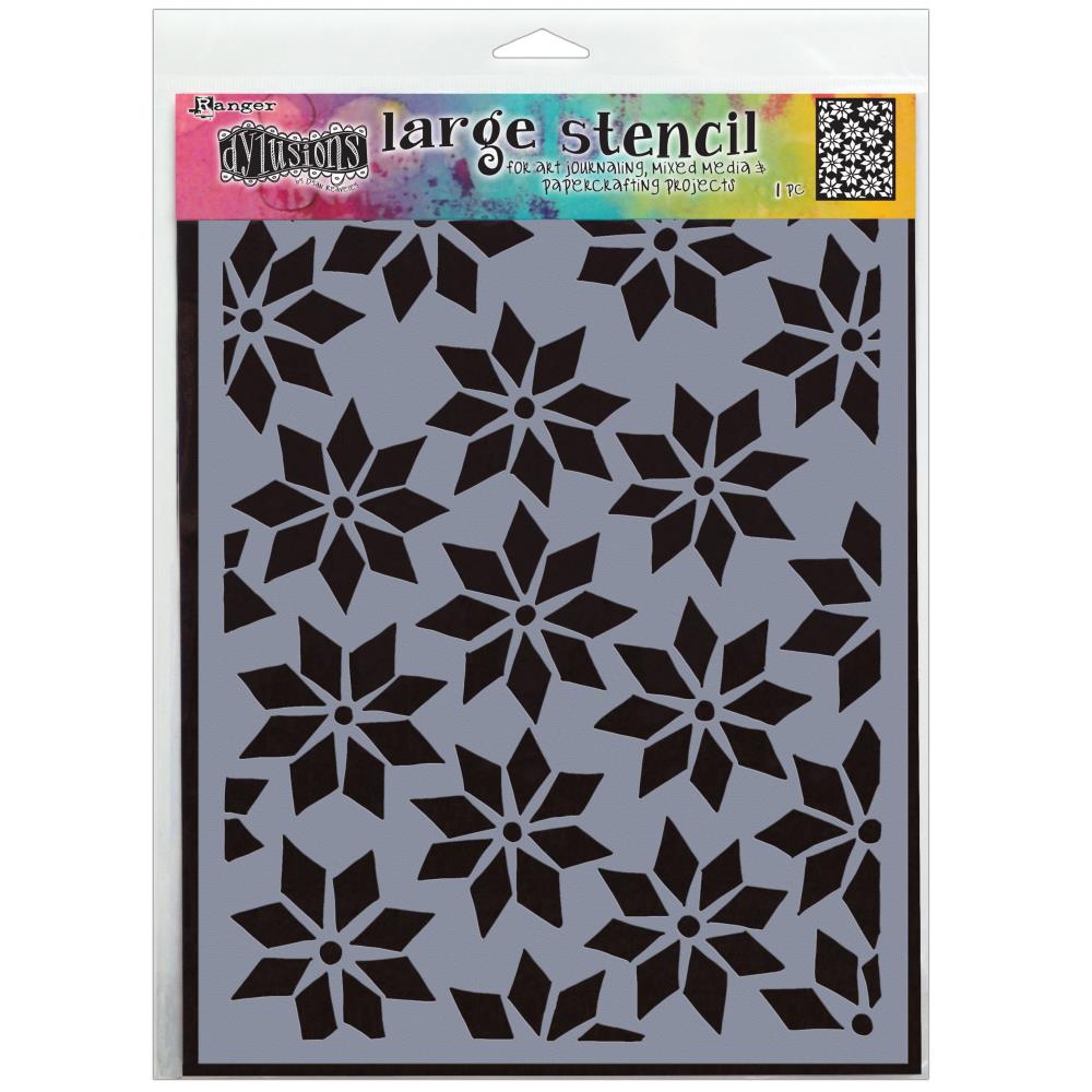 Dyan Reaveleys Dylusions Stencils 9x12 - Star Flurry