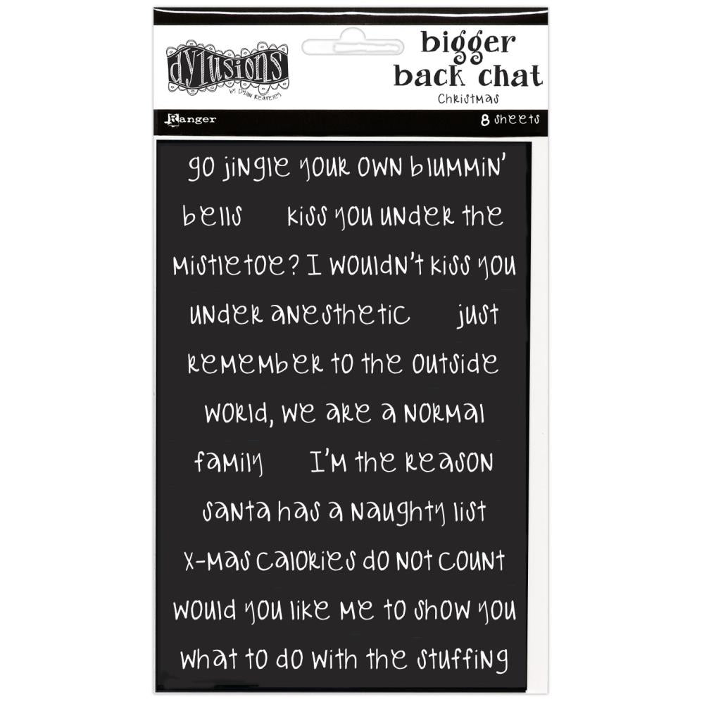 Dyan Reaveleys Dylusions Bigger Back Chat Stickers - Christmas 2