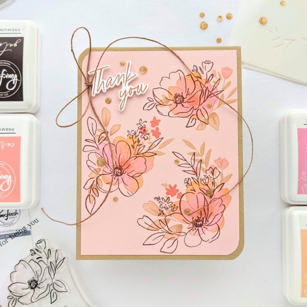 Pinkfresh Studio Stencils - You're The Best Layering