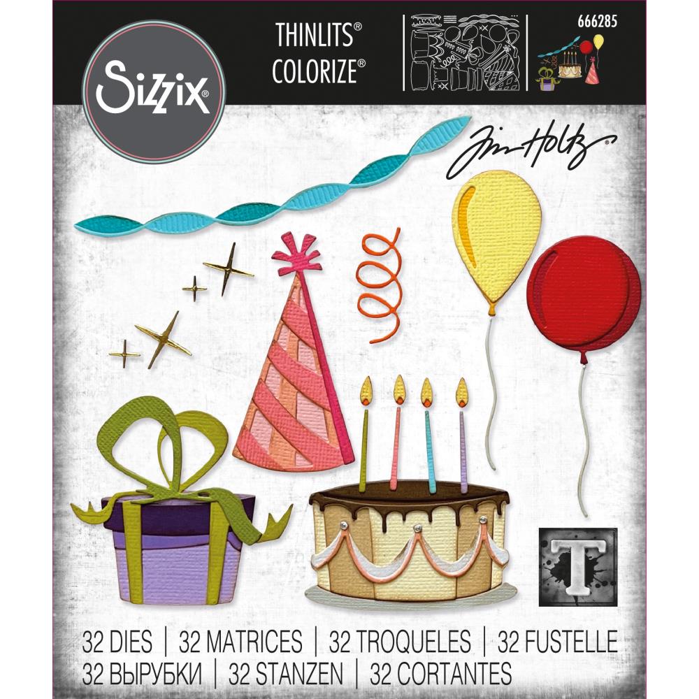 Sizzix Thinlits Dies By Tim Holtz - Celebrate