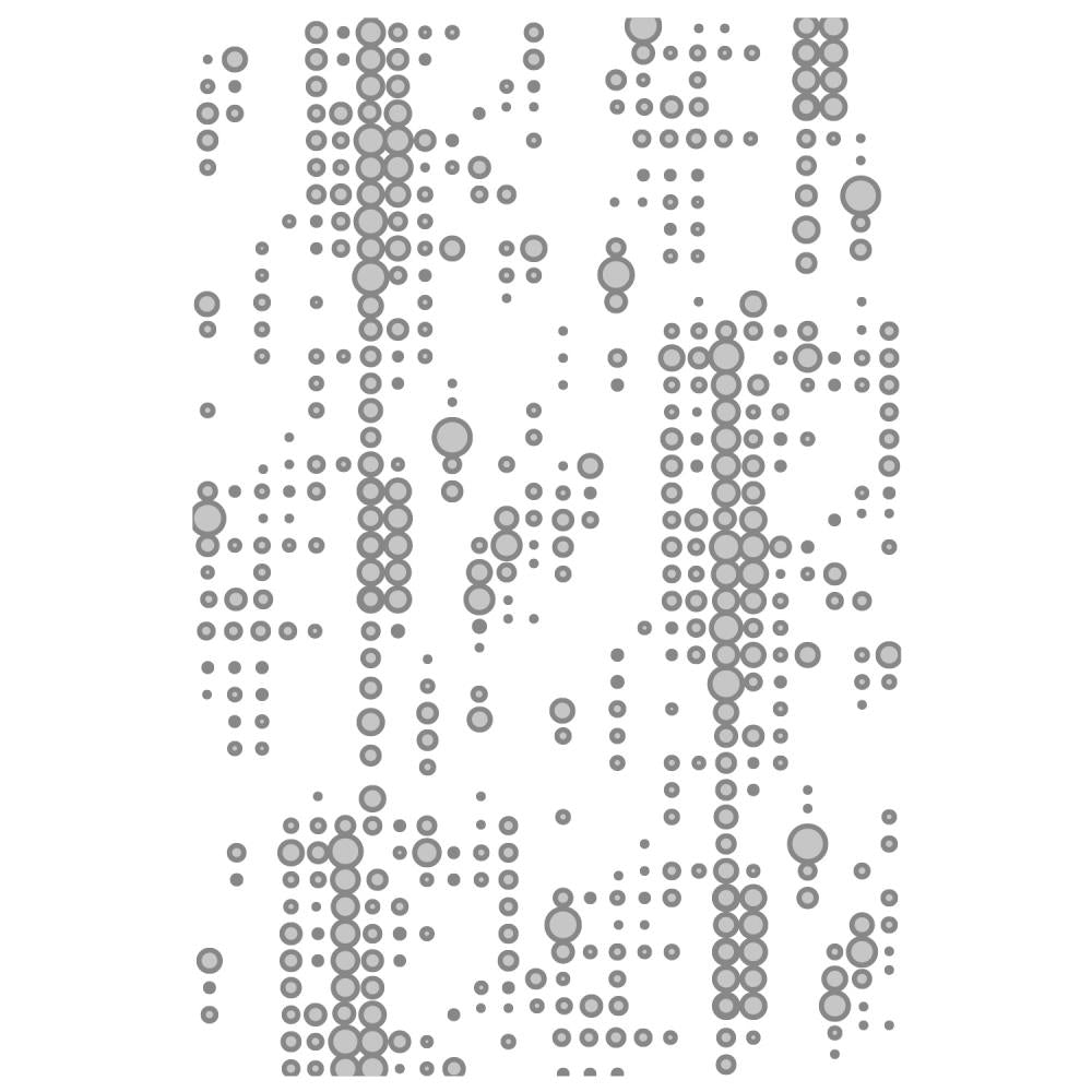 Sizzix 3D Texture Fades Embossing Folder By Tim Holtz - Multi-Level Dotted