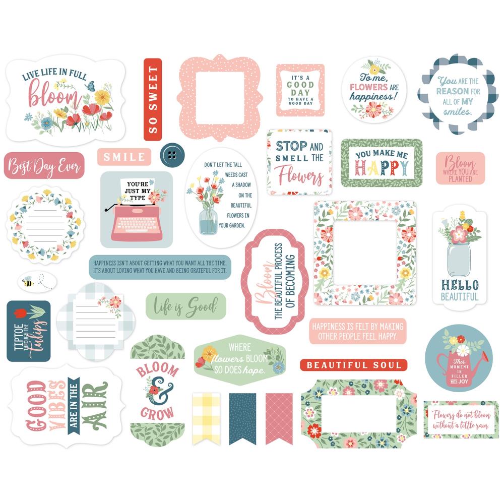 Echo Park Cardstock Ephemera - Icons - Life Is Beautiful