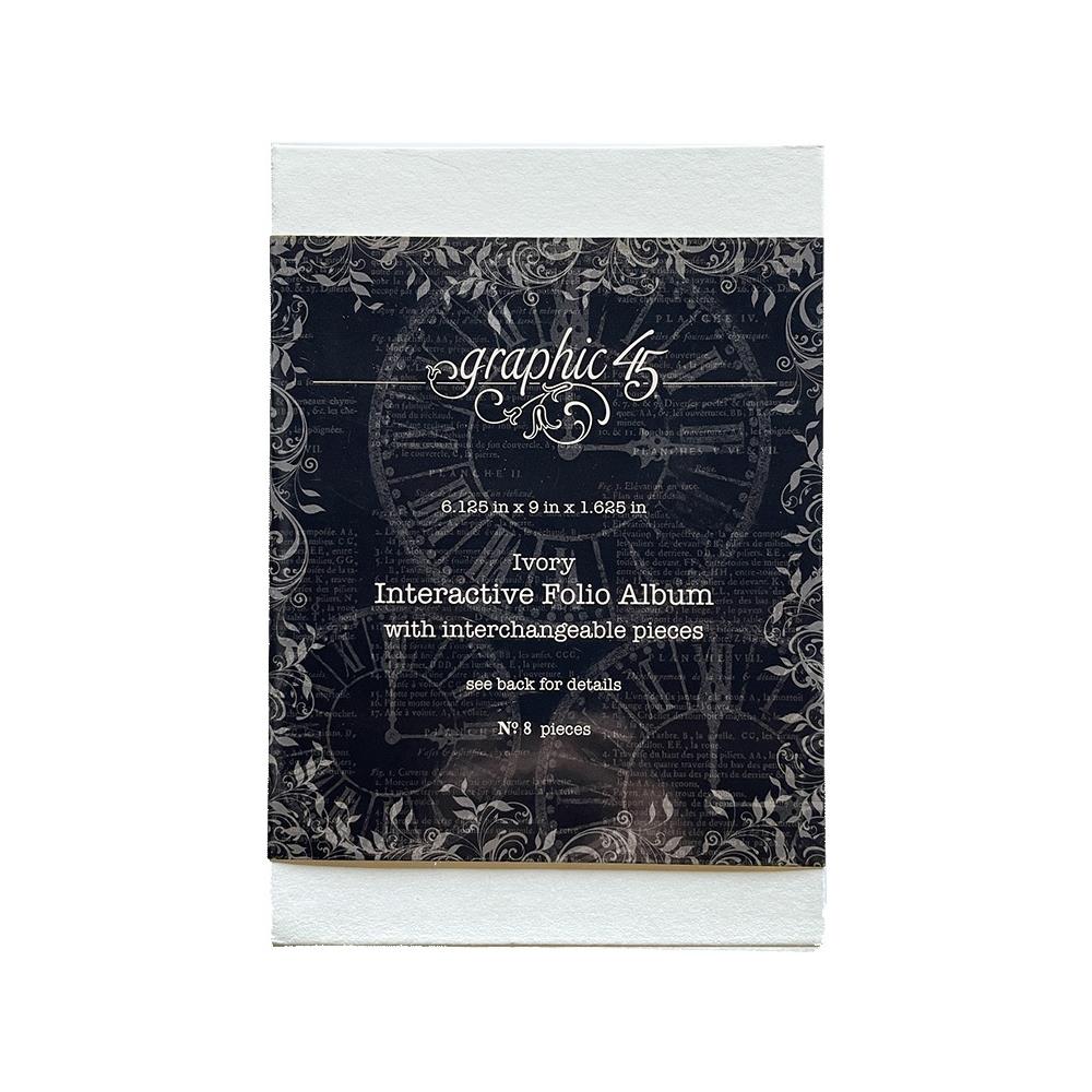 Graphic 45 Staples Interactive Folio Album - Ivory