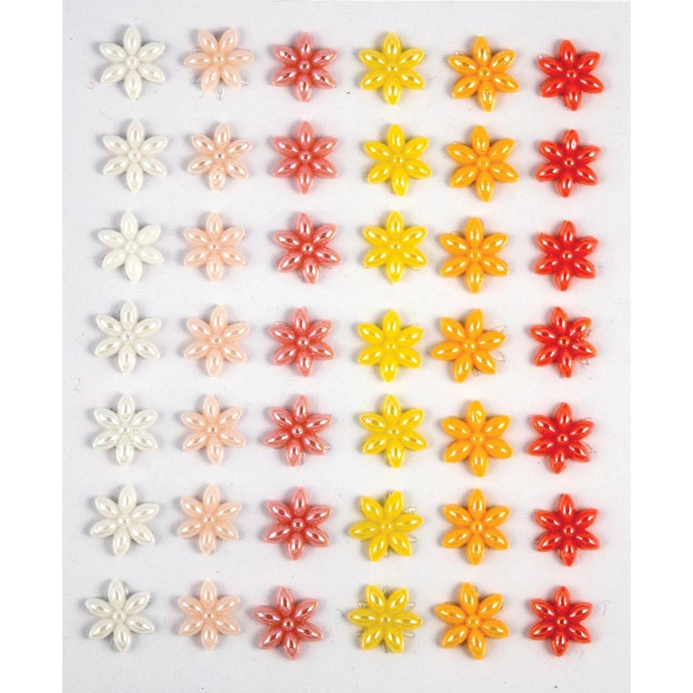 Craft Consortium Adhesive Enamel Flowers - Let Spring Begin