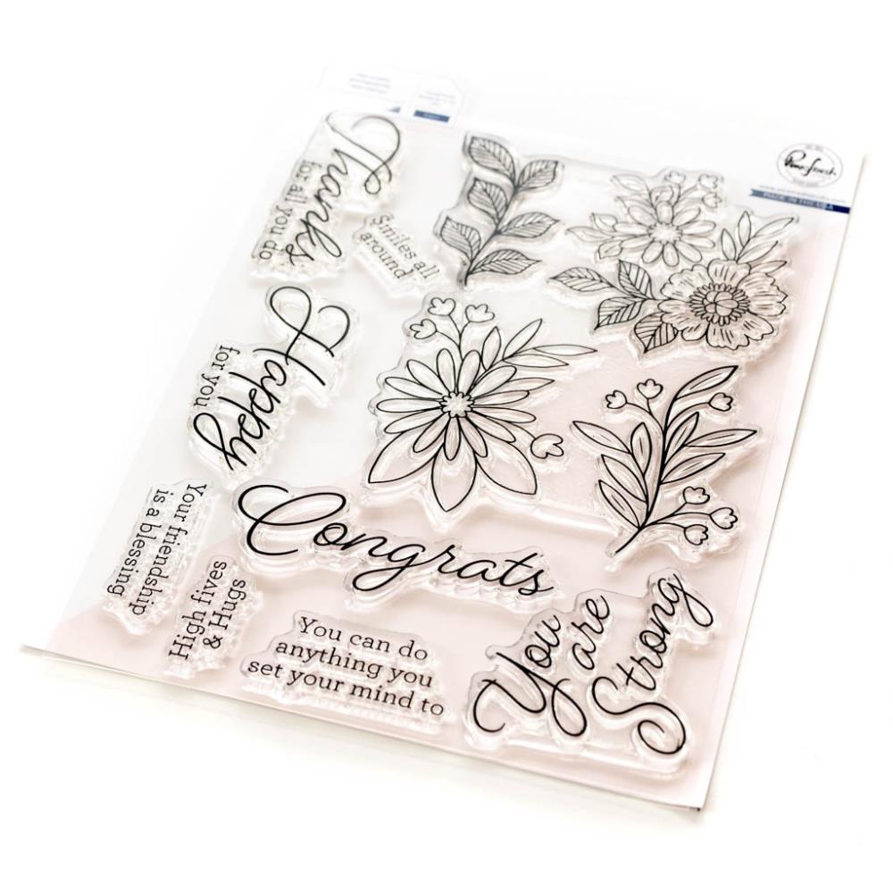 Pinkfresh Studio Clear Stamp Set - Happy For You