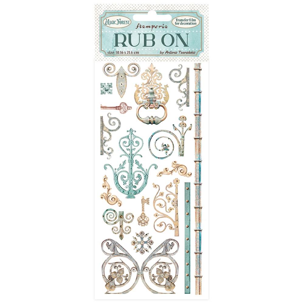 Stamperia Rub-On - Magic Forest Keys & Decorations