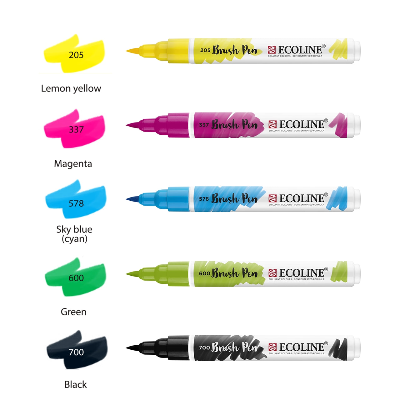 Ecoline Brushpen Set 5
