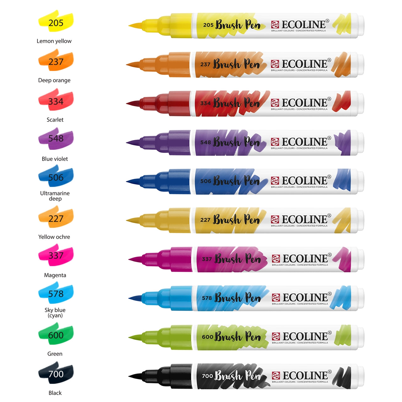 Ecoline Brushpen Set 10