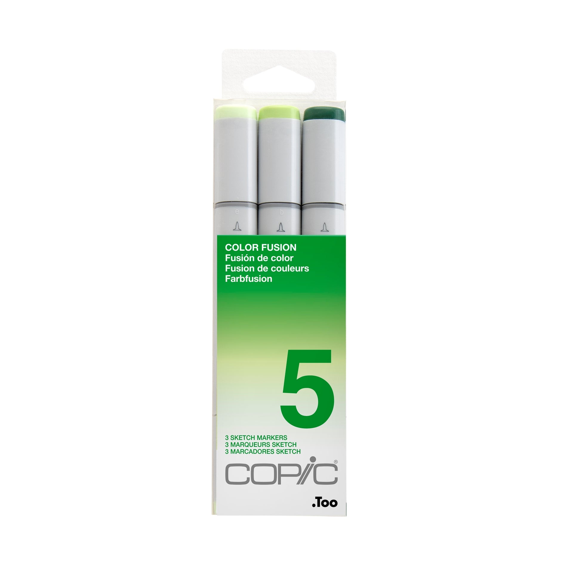 Copic Sketch Set 3 Colour Fusion 5 - Green