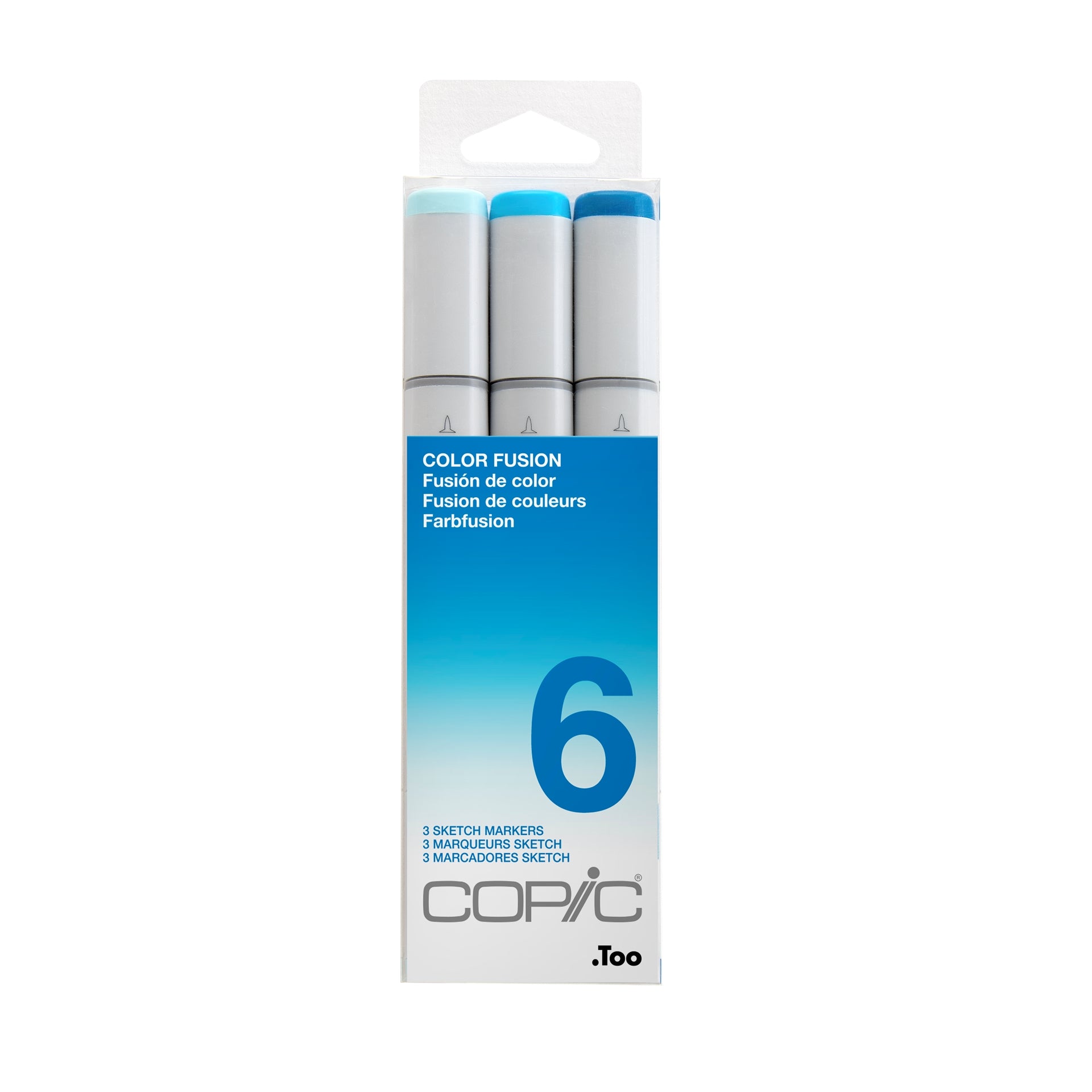 Copic Sketch Set 3 Colour Fusion 6 - Blue