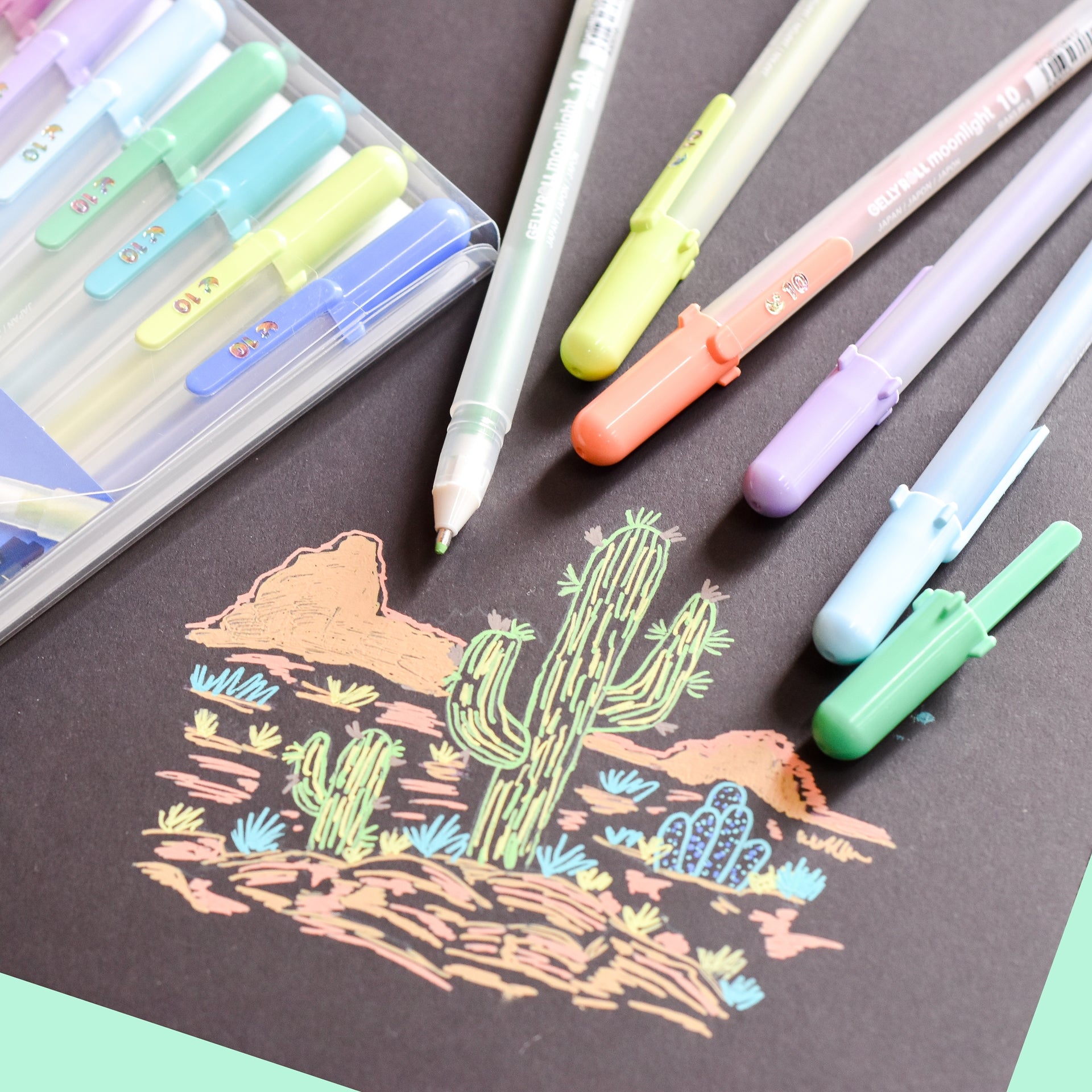 Sakura Gelly Roll 10pc Set Moonlight Earth Colours