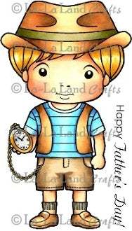 La-La Land 'Fedora Hat Luka' Rubber Stamp