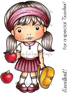 La-La Land 'Backpack Marci' (with Accessories) Rubber Stamp
