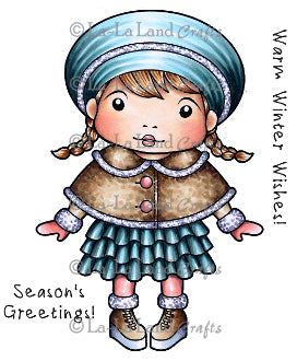La La Land 'Winter Wishes Marci' (w/ Sentiments) Rubber Stamp