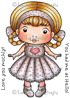 La La Land Love you Marci (w/ Sentiments) Rubber Stamp