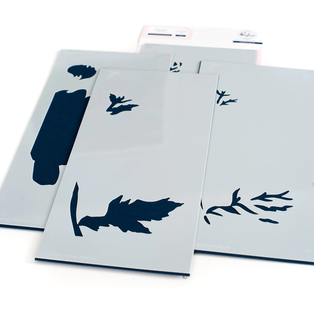 Pinkfresh Studio Stencils - Chrysanthemum Layering